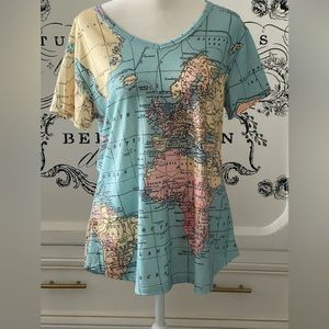 Map tee shirt